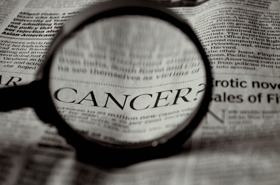 Magnifying glass - Cancer research