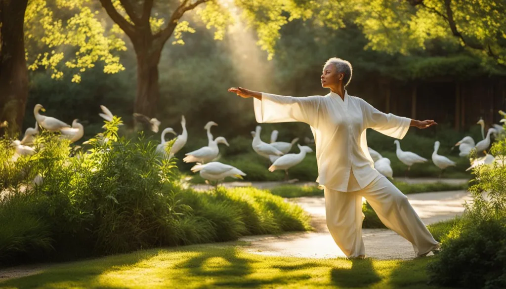 Tai chi for stress reduction